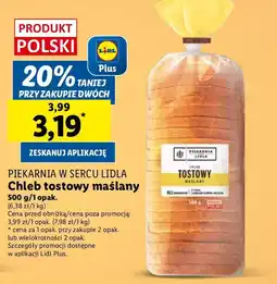 Lidl Chleb tostowy maślany Piekarnia W Sercu Lidla oferta