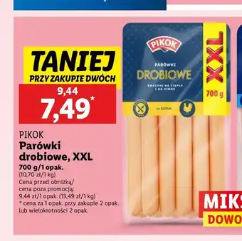 Lidl Parówki drobiowe Pikok oferta