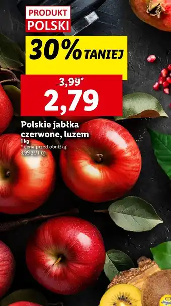 Lidl Jabłka czerwone polskie oferta