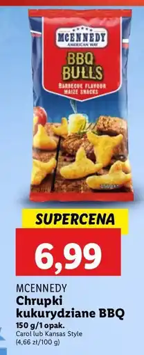 Lidl Chrupki kukurydziane bbq carolina style Mcennedy oferta