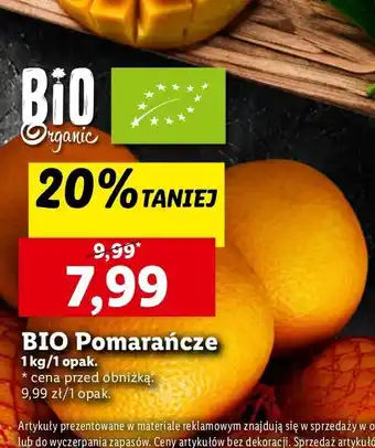 Lidl Pomarańcze bio oferta