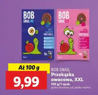 Lidl Przekąska jabłkowo-borówkowa Bob Snail oferta