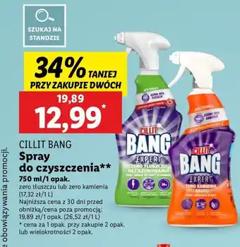 Lidl Spray do czyszczenia kamień i brud Cillit Bang Power Cleaner oferta