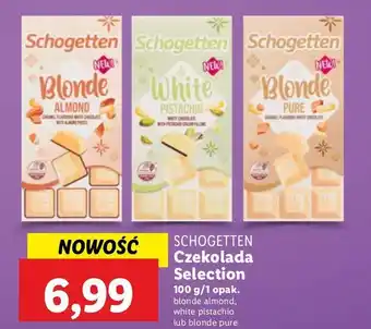 Lidl Czekolada white pistachio Schogetten oferta