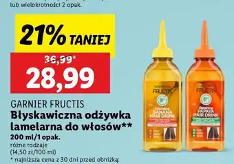 Lidl Odżywka do włosów papaya Garnier Fructis Hair Drink oferta