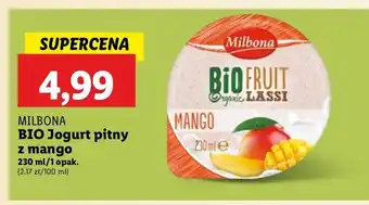 Lidl Jogurt mango lassi Milbona oferta