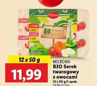 Lidl Serek twarogowy z owocami Milbona oferta