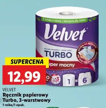 Lidl Ręcznik papierowy Velvet Turbo oferta