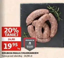 Auchan Kiełbasa biała z majerankiem oferta