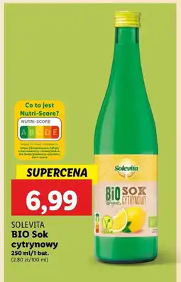 Lidl Sok cytrynowy bio Solevita oferta