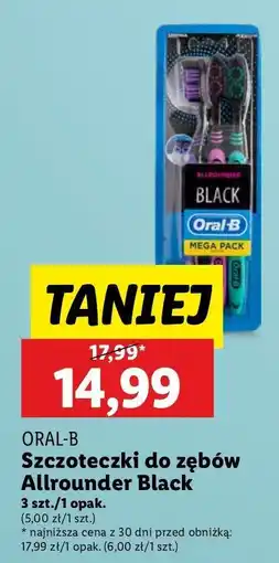 Lidl Szczoteczka do zębów black Oral-B Allrounder oferta