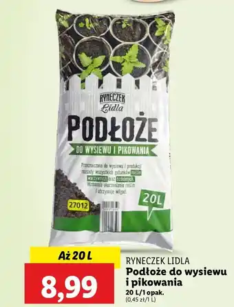 Lidl Podłoże do wysiewu i pikowania Ryneczek Lidla oferta