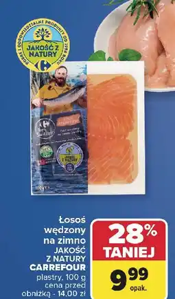 Carrefour Łosoś atlantycki wędzony Carrefour Targ Świeżości oferta