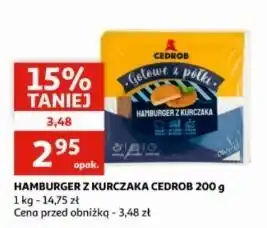 Auchan Hamburger drobiowy Cedrob oferta