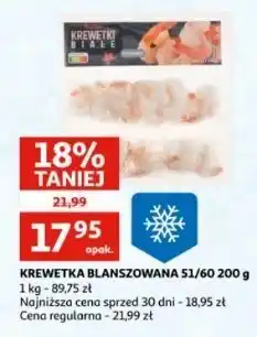 Auchan Krewetki białe Auchan oferta