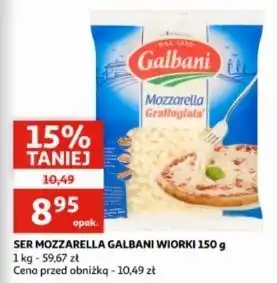 Auchan Ser mozzarella wiórki Galbani oferta