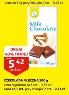 Auchan Czekolada mleczna Podniesiony Kciuk oferta