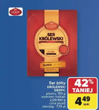 Carrefour Ser królewski plastry Sierpc oferta