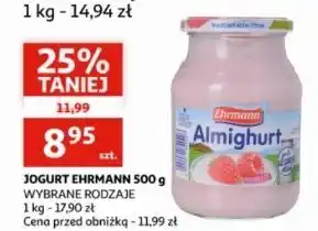 Auchan Jogurt malinowy Ehrmann Almighurt oferta