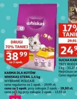 Auchan Karma dla kota z kurczakiem Whiskas oferta