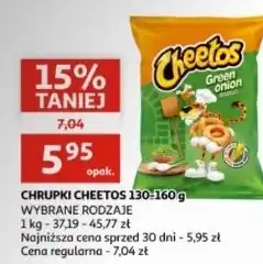 Auchan Chrupki zielona cebulka Cheetos oferta