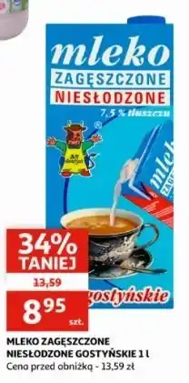 Auchan Mleko zagęszczone niesłodzone Gostyń oferta