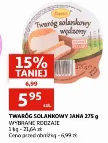 Auchan Twaróg solankowy wędzony Jana oferta