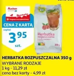 Auchan Herbatka rozpuszczalna malinowa Podniesiony Kciuk oferta