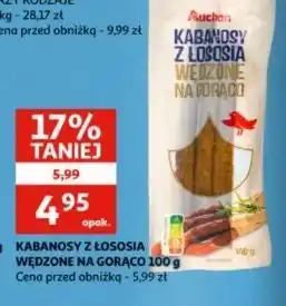 Auchan Kabanosy z łososia Auchan Różnorodne (Logo Czerwone) oferta