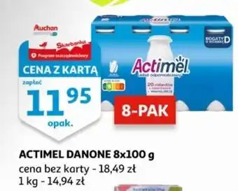 Auchan Jogurt classic Danone Actimel oferta