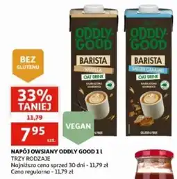 Auchan Napój owsiany barista słony karmel Valio Oddly Good oferta