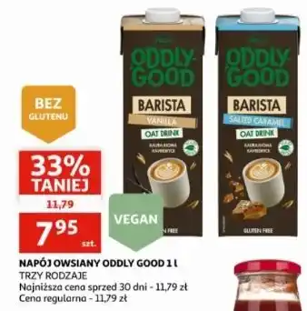 Auchan Napój owsiany barista słony karmel Valio Oddly Good oferta