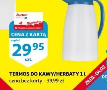 Auchan Termos do herbaty 1 l oferta