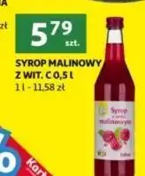 Auchan Syrop o smaku malinowym Podniesiony Kciuk oferta