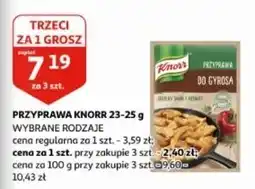 Auchan Przyprawa do gyrosa Knorr oferta