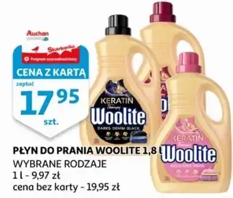 Auchan Płyn do prania dark Woolite Keratin oferta