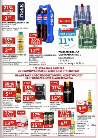 Auchan Napój original Tiger Energy Drink oferta