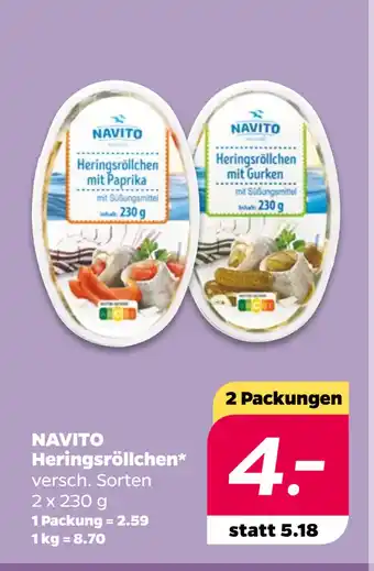 Netto NAVITO Heringsröllchen oferta