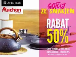 Auchan Patelnia powłoka qualum basic stone edition mastic 20 cm Ambition oferta