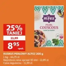 Auchan Kuskus perłowy z pszenicy durum Al'fez oferta