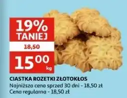 Auchan Ciastka kruche rozetki Złotokłos oferta