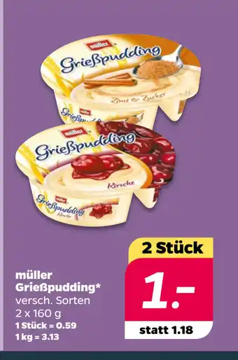 Netto müller Grießpudding oferta