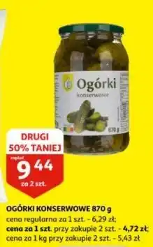 Auchan Ogórki konserwowe Podniesiony Kciuk oferta