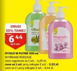 Auchan Mydło w płynie mleko i miód Podniesiony Kciuk oferta