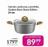 Auchan Garnek z pokrywą powłoka qualum basic stone edition mastic 24 cm Ambition oferta