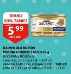 Auchan Karma dla kota kurczak Purina Gourmet Gold oferta