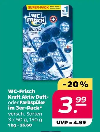 Netto WC-Frisch Kraft Aktiv Duft oder Farbspüler im 3er-Pack oferta