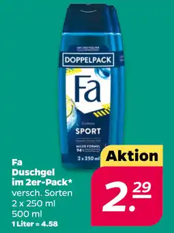 Netto Fa Duschgel im 2er-Pack oferta