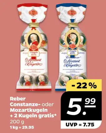 Netto Reber Constanze- oder Mozartkugeln + 2 Kugeln gratis oferta