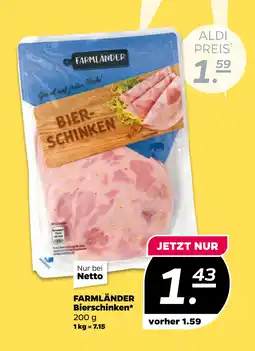 Netto FARMLÄNDER Bierschinken oferta